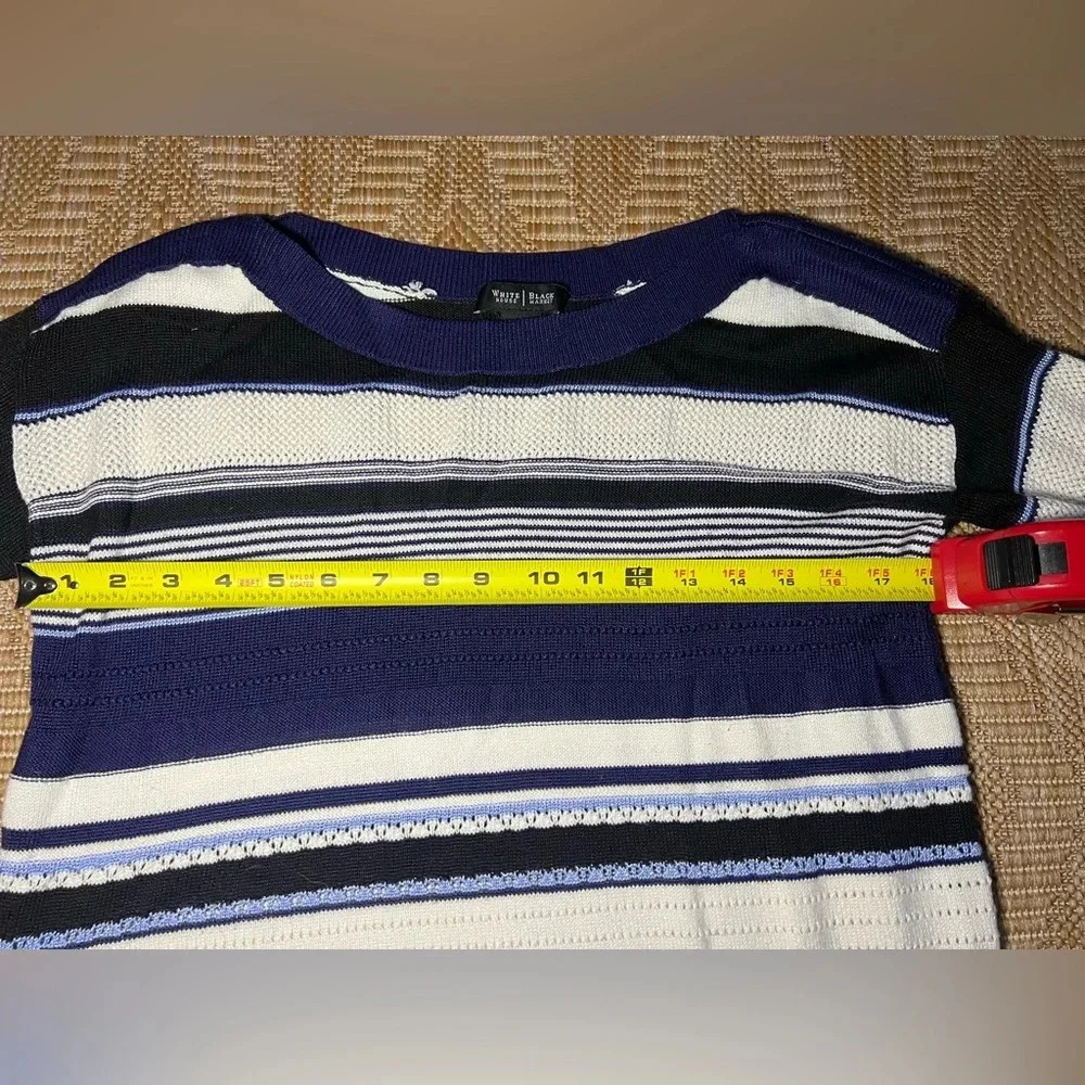 White House Black Market Women's Striped Lightweight Open Knit Sweater,Size XS - Picture 6 of 8